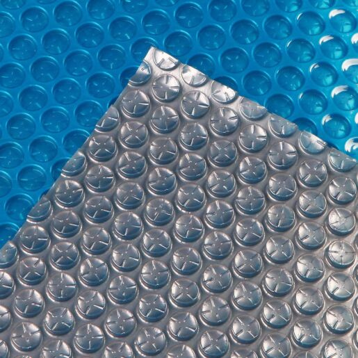 Плавающее покрывало Aquaviva Platinum Bubbles серебро/голубой (7.5х30 м, 500 мкм)  27801 