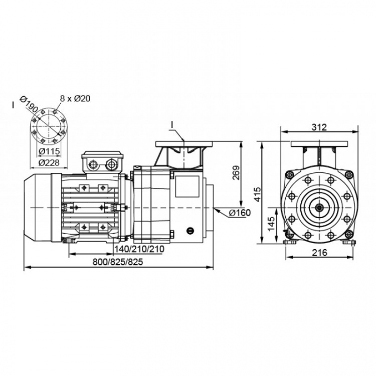 Насос без префильтра Pool King BTP-10AN   B0302802039 