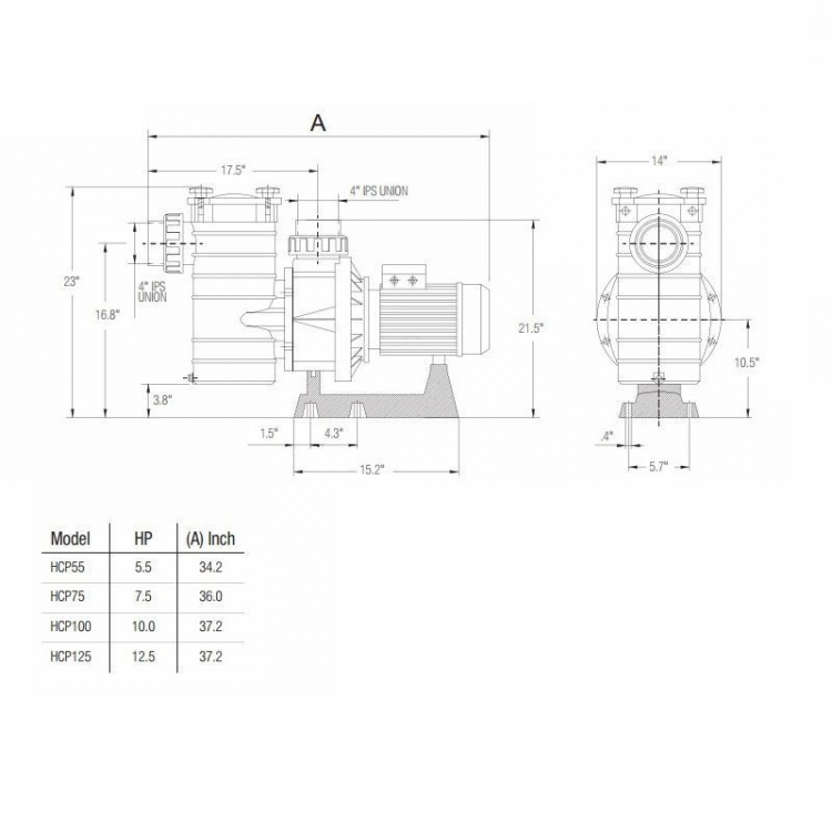 Насос с префильтром Hayward HCP401253E KAN1270 T2.B IE3  HCP401253E1 