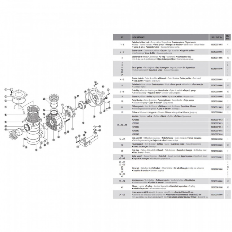 Насос с префильтром Hayward HCP38301E KAP300 M.B  HCP38301E 