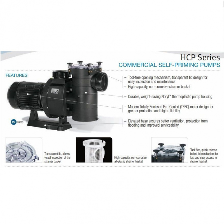 Насос с префильтром Hayward HCP38253E KAP250 T1 IE3  HCP38253E 