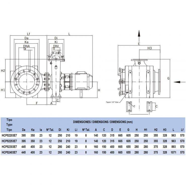 Насос с префильтром Hayward HCP52303E7  HCP52303E7 