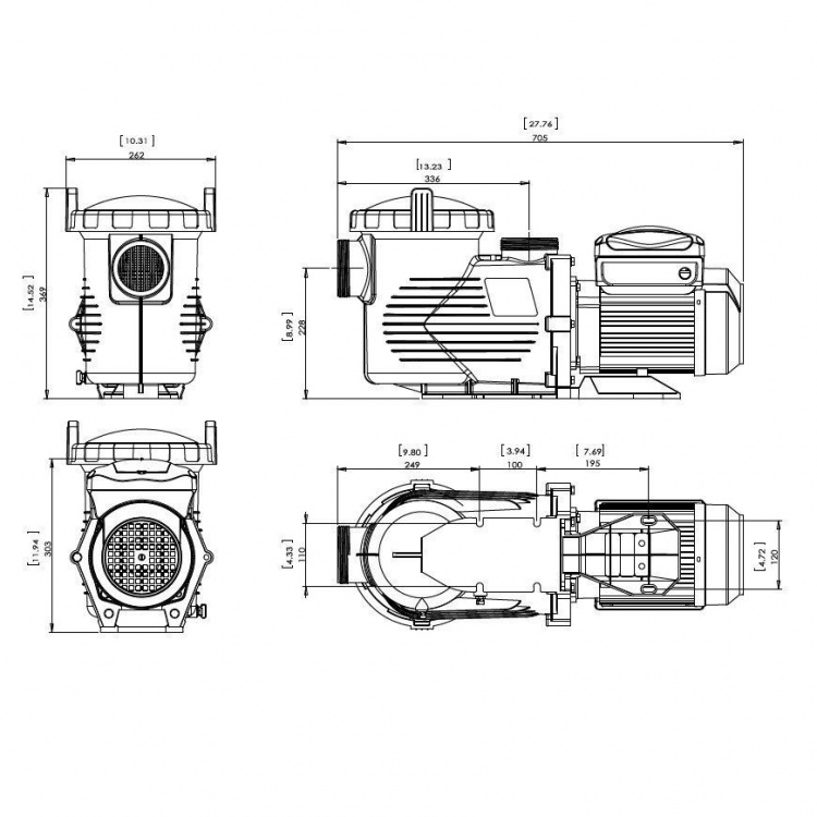 Насос с префильтром Aquaviva EPV300  88 021 109 