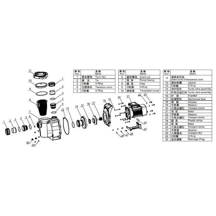 Насос с префильтром Aquaviva LX SWPA400-I  SWPA400-I 