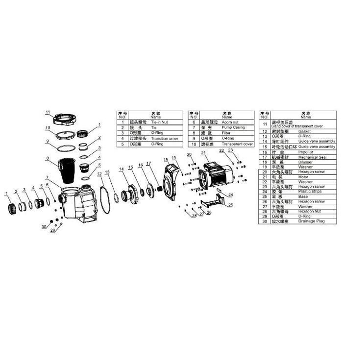 Насос с префильтром Aquaviva LX SWPB300T  SWPB300T 