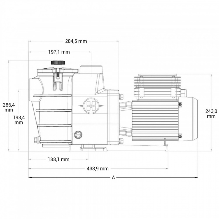 Насос с префильтром Hayward Max Flo SP1811HW161  81032\SP1811HW161 