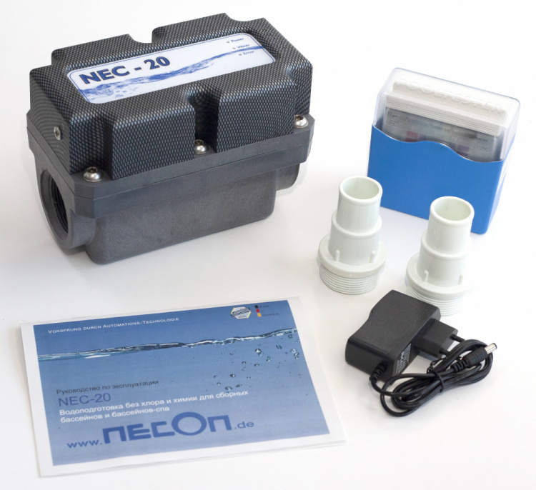 Система бесхлорной дезинфекции Necon NEC-20 для бассейнов до 30 куб.м