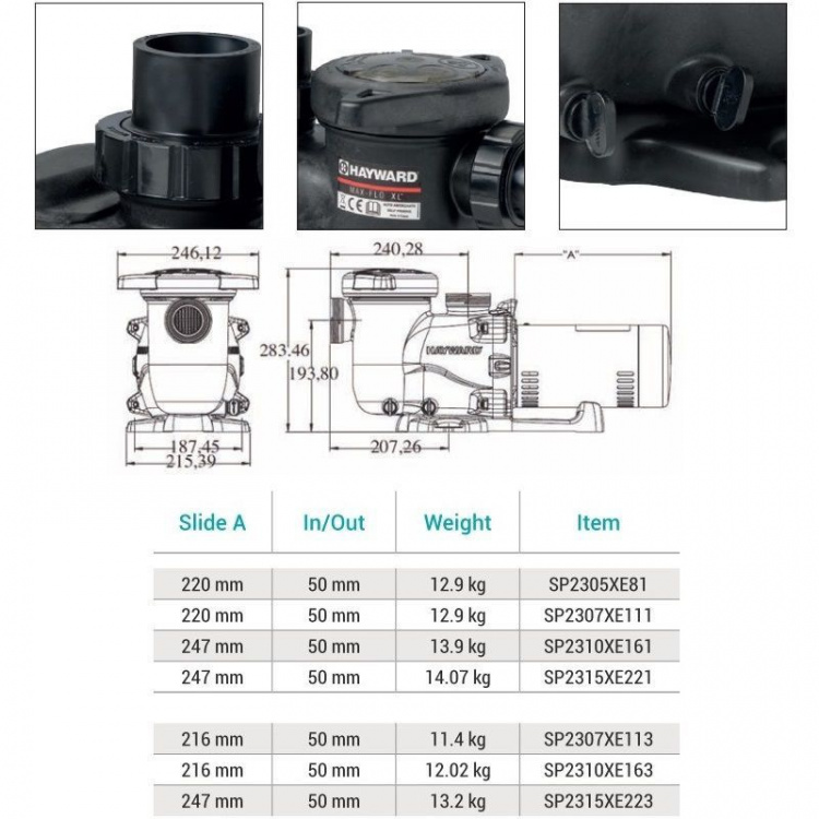 Насос с префильтром Hayward Max-Flo XL SP2315XE223  SP2315XE223 