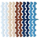 Переливная решетка гибкая Astral волнообразная ширина 245 мм, высота 22 мм (цвет: коричневый)