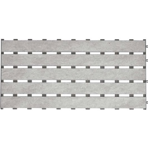 Переливная решетка жесткая Serapool Delizia, 25x50 см, серый (фарфор)