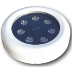 Прожектор светодиодный универсальный с оправой из ABS-пластика Lucy pool 21 диод 21 Вт, до 24В DC, RGB, IP68, 40*, без драйвера