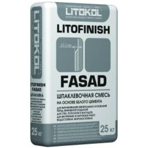 Litokol Шпатлевка LITOFINISH FASAD, цвет белый, мешок 25 кг