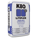 Litokol Клеевая смесь для плитки LITOFLEX K80 белый мешок 25кг