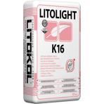 Litokol Клеевая смесь для плитки LITOLIGHT K16, цвет серый, мешок 15кг