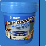 Mapei Краска (пропитка) для защиты бетона Elastocolor Waterproof, RAL 5012, ведро 20 кг