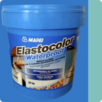 Mapei Краска (пропитка) для защиты бетона Elastocolor Waterproof, RAL 6027, ведро 20 кг