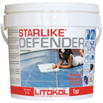 Litokol Смесь на эпоксидной основе (2-х компонентная) STARLIKE Defender C.220 (Светло-серый), ведро 1 кг