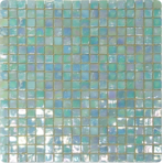 Мозаика стеклянная однотонная JNJ Ice Jade 15x15, 295х295 мм IA 04, на сетке, лист 0.087 кв.м