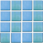 Мозаика стеклянная однотонная JNJ Iridium 20x20, 327х327 мм EA 03, на бумаге, лист 0.107 кв.м