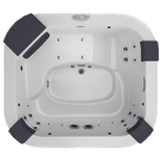 СПА бассейн Jacuzzi Italian Design Delos Pro Sound 215x190x80 см чаша Cobalt панели Graphite (снагревателем 3 кВт)