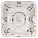 СПА бассейн Jacuzzi Premium J 385 231x231x97 см чаша Midnight обрамление Silver Wood (с доп.изол. и музыкой)