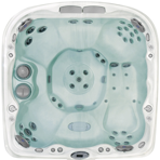 СПА бассейн Jacuzzi Premium J 480 239x239x99 (112) см чаша Opal обрамление Silver Wood (с доп. изоляцией)