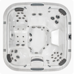 СПА бассейн Jacuzzi Premium J 575 231x231x92 (107) см чаша Platinum обрамление Silver Wood