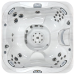 СПА бассейн Jacuzzi Premium J 345 213x213x91 см чаша Porcelain обшивка Silver Wood(с доп.изоляцией и музыкой)