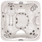 СПА бассейн Jacuzzi Premium J 375 231x231x97 см чаша Porcelain обшивка Roasted Chesnut(с доп.изоляцией и музыкой)