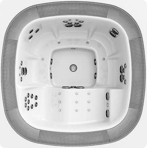 Переливной СПА бассейн Jacuzzi Professional Enjoy 250x250x98 см Base, чаша Platinum, без переливного бака