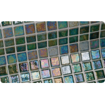Стеклянная мозаичная смесь Ezarri Iris GreenPearl, 3.6x3.6 см