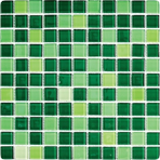 Стеклянная мозаичная растяжка Bonaparte Jump  Green № 1 (dark)