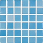 Фарфоровая мозаичная смесь Serapool VERSICOLOR 5x5 см, (голубой/светло-голубой)