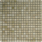 Мозаика мраморная однотонная ORRO mosaic STONE Botticino Pol 4 Мм