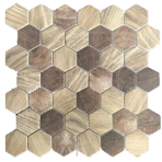 Стеклянная мозаичная смесь ORRO mosaic GLASSTONE Timber Natural