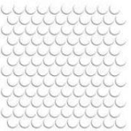 Мозаика фарфоровая однотонная Serapool 26,5 мм (круглая) белый атлас