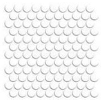 Мозаика фарфоровая однотонная Serapool 26,5 мм (круглая) белый