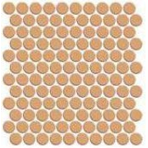 Мозаика фарфоровая однотонная Serapool 26,5 мм (круглая) кремовый