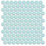Мозаика фарфоровая однотонная Serapool 26,5 мм (круглая) светло-голубой