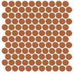 Мозаика фарфоровая однотонная Serapool 26,5 мм (круглая) светло-коричневый