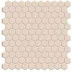 Мозаика фарфоровая однотонная Serapool 26,5 мм (шестигранная) беж