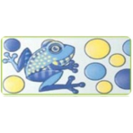 Плитка фарфоровая Serapool бордюр с рисунком 12,5х25 см Лягушка (A)