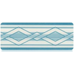 Плитка фарфоровая Serapool бордюр с рисунком 12x33 см Инфинити 1 голубая