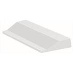 Плитка фарфоровая Serapool для душевого поддона серия 2 10,5х25 см, соединительная часть, белый