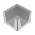 Переливной лоток керамический K1 серый, внутренний угол