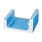 Переливной лоток керамический K4 голубой, длинный