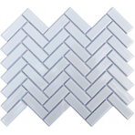 Мозаика керамическая однотонная ORRO ceramic WHITE SEAM