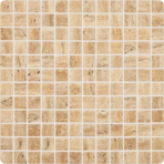 Мозаика стеклянная однотонная Vidrepur Stones № 4101 (на сетке)