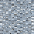 Стеклянная мозаичная смесь Vidrepur Bijou Silver (на сетке)