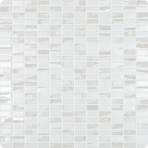 Стеклянная мозаичная смесь Vidrepur Bijou White (на сетке)